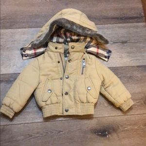 12 mo baby Burberry puff coat